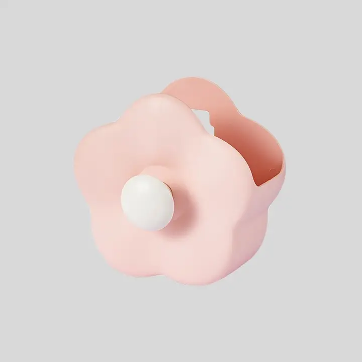 洗面所用歯ブラシ＆歯磨き粉収納ラック【壁掛け式・化粧ブラシ収納・デスク用可愛いペン立て】