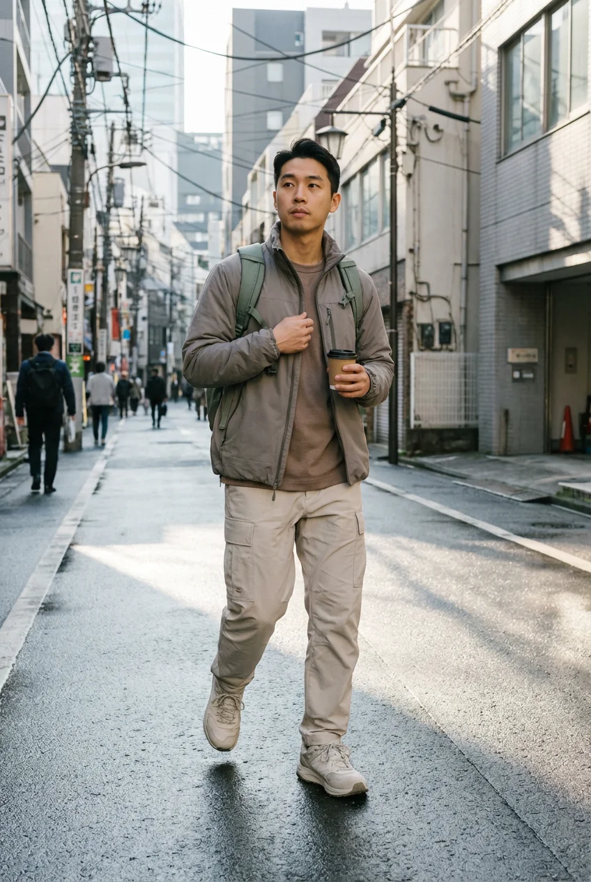 春コーデ メンズ 2026完全ガイド：抗菌デニム・アイスシルクシャツの選び方