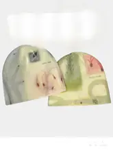 韓国風 タイダイ柄ニット帽【秋冬用・保温・ストリートスタイル・伸縮性あり】（セットアップ対応）