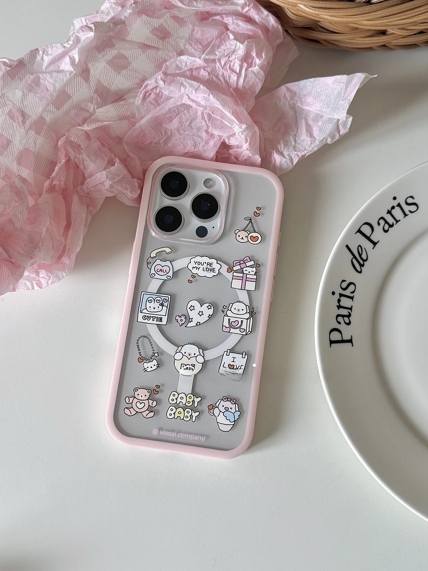 かわいい少女と犬のイラスト マグネット式スマホケース：携帯ケース デコレーション の実用性と使い方