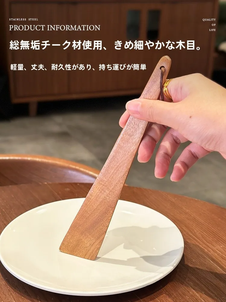 天然木製ユズ材の調理用ヘラ：アウトドアでのポータブル調理に最適な選択