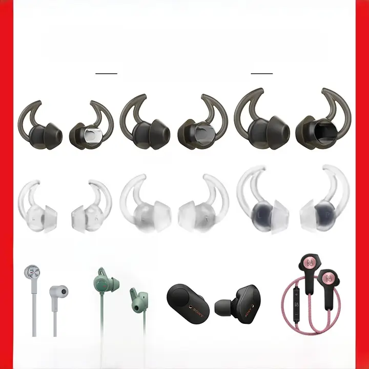 BOSE用イヤフォンシリコンカバー【QC20・QC30・Soundsport対応・耳栓付き・ソニー用】