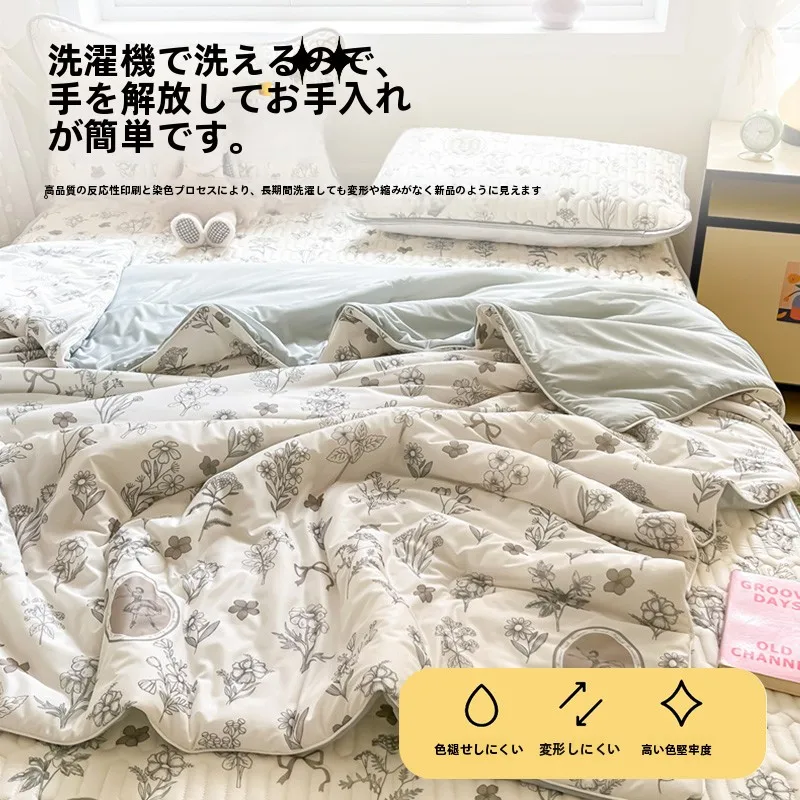 雅鹿冷感アイスシルク夏用ケット：洗濯機対応の涼感被の実用性と使い方