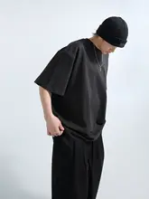 オーバーサイズ 半袖Tシャツ【ユニセックス・光沢のある水洗いコットン・ラウンドネック】