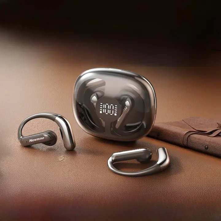 AI翻訳機能搭載 ワイヤレスBluetoothイヤフォン【オープンタイプ・ランニング用・掛け耳式】