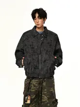 メンズ 秋用不規則レザージャケット【高街スタイル・バイカーデザイン・カジュアル】