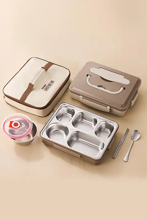 304ステンレス製 保温ランチボックス【小学生用・食品安全・分割デザイン】