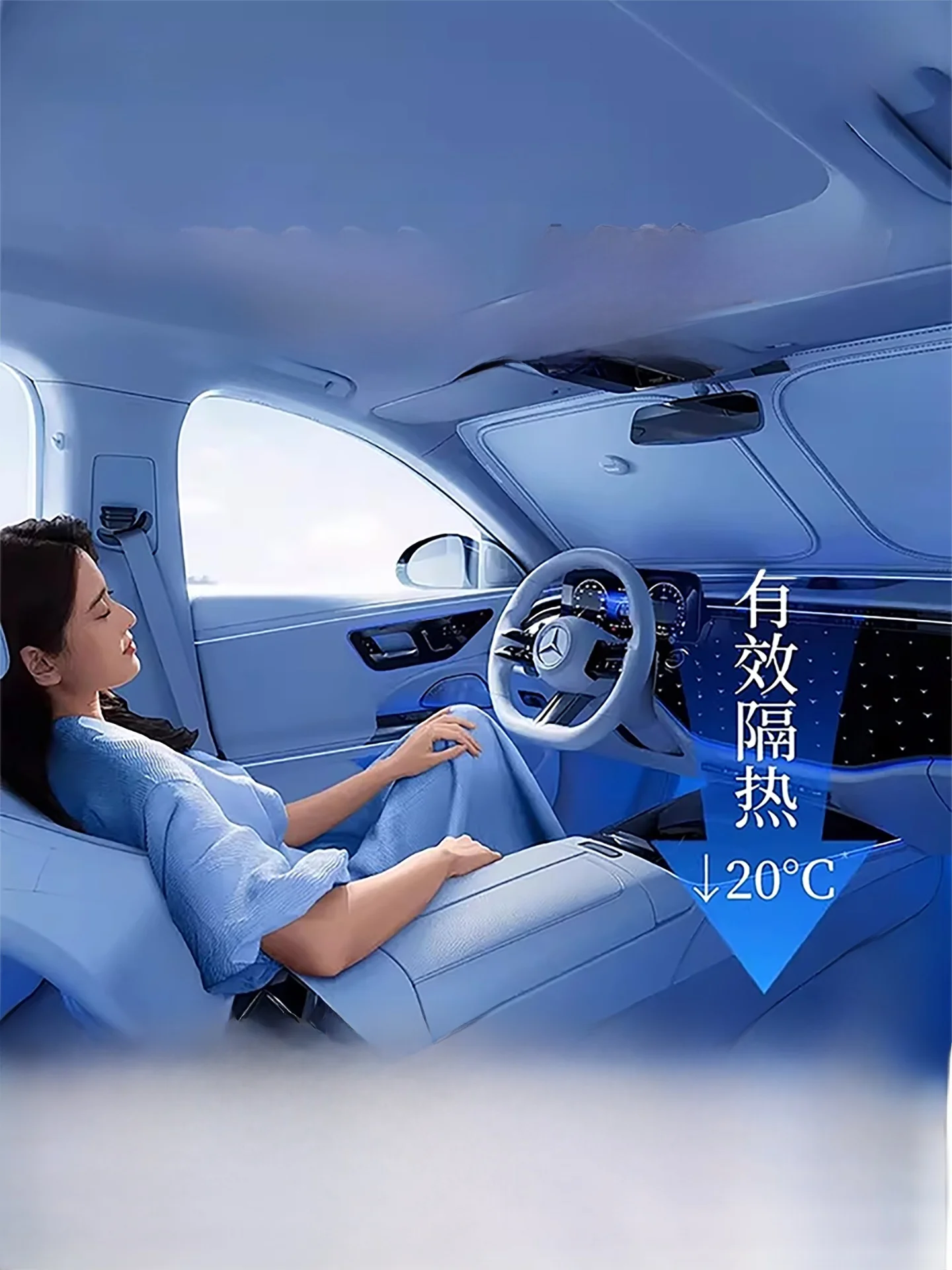 車用フロントガラス用サンシェード DT2 ZYD：遮光・断熱性能と吸盤式取り付けの実用性