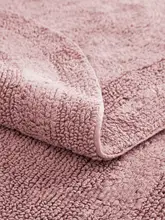 バスマット トイレマット 吸水 滑り止め 厚手 コットン100% 無地 ピンク ブルー ホワイト グレー バスルーム トイレ 脱衣所