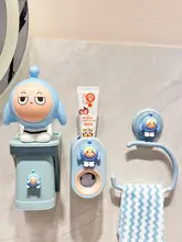 子供用マグネット吸着口内洗浄カップ【壁掛け収納セット・かわいいデザイン・歯ブラシ・歯磨  き粉ホルダー付き】