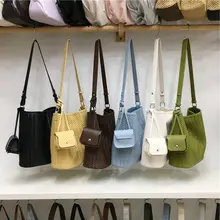 高級感ある編み込みトートバッグ【大容量・肩掛け・通勤用】