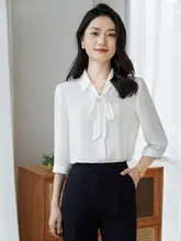 通勤用シフォンシャツ【薄手・OLスタイル・ 夏用】（セットアップ対応）