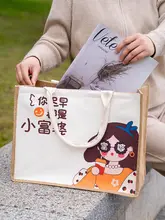トートバッグ 帆布 ジュート 大容量 かわいい 着回し 通勤 エコバッグ