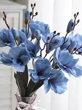 秋のオーキッド人工花【リビング装飾・おしゃれな花束・ドライフラワー】