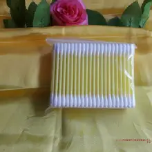 空心棉棒【工業用・ダブルラウンドヘッド・袋入り】