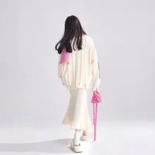 高腰フィッシュテールスカート【ブラック・秋冬用・タイトフィット・ミディ丈】