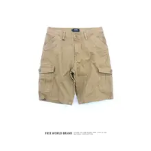 FREE WORLD 夏用作業風ショートパンツ【多ポケット・ゆったり・カジュアル】