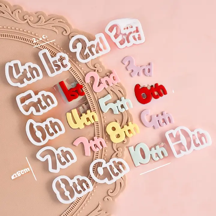 誕生日ケーキ用 お菓子デコレーション型【英字数字・森のテーマ・圧縮型】