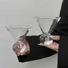 ガラスカップ 丸底 ヴィンテージ インスタ映え アイスコーヒー ジュース スパークリングウォーター ワイン
