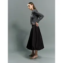 バルーンパニエスカート【ふんわりしたシルエット・ウエストゴム】