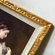 レトロスタイルの欧風装飾画【リビング・ダイニング・玄関用・セット】