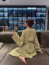 極上の柔らかさのダブルレイヤーガーゼバスローブ【吸水性・肌に優しいコットン】