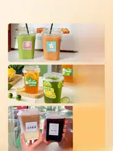 使い捨てPET製コーヒーカップ【蓋付き・持ち帰り用・四角形透明】