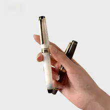 縦書き用 万年筆【金ペン・流線型デザイン・ツインキャップ】
