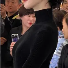 ニットセーター レディース【フィット感・秋冬・トップス・タートルネック・タイト】