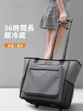 UCOLA 保温袋 キャリー付き【大容量・アルミ箔製・厚手保冷バッグ・アウトドア・ピクニック用】