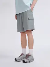 大きなポケット付きストレートワークショーツ【春夏用・メンズ】