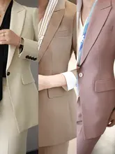 白色のスーツジャケット【春秋用・高級感・ストレートパンツ・ビジネススタイル】（セットアップ対応）