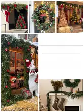 ノーフォークパインのクリスマスリース【ドアハンガー・クリスマス装飾用・リビング用】