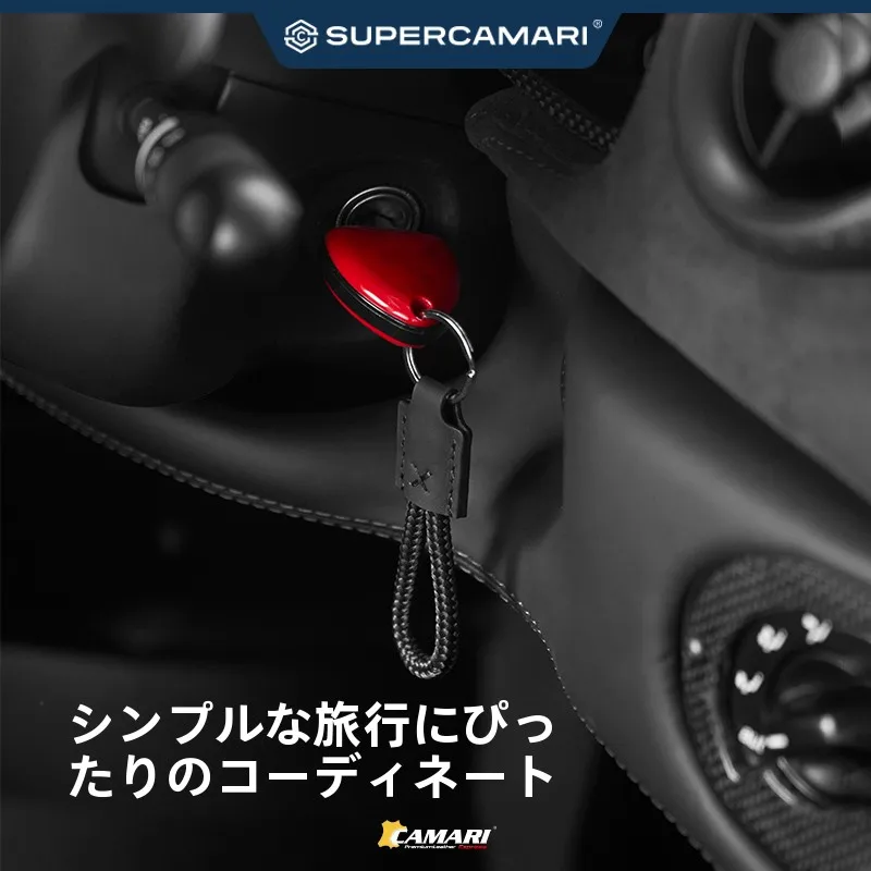 牛皮製 車用真皮キーリング SCA.NAP25：手作りインテリアとしての実用性と耐久性