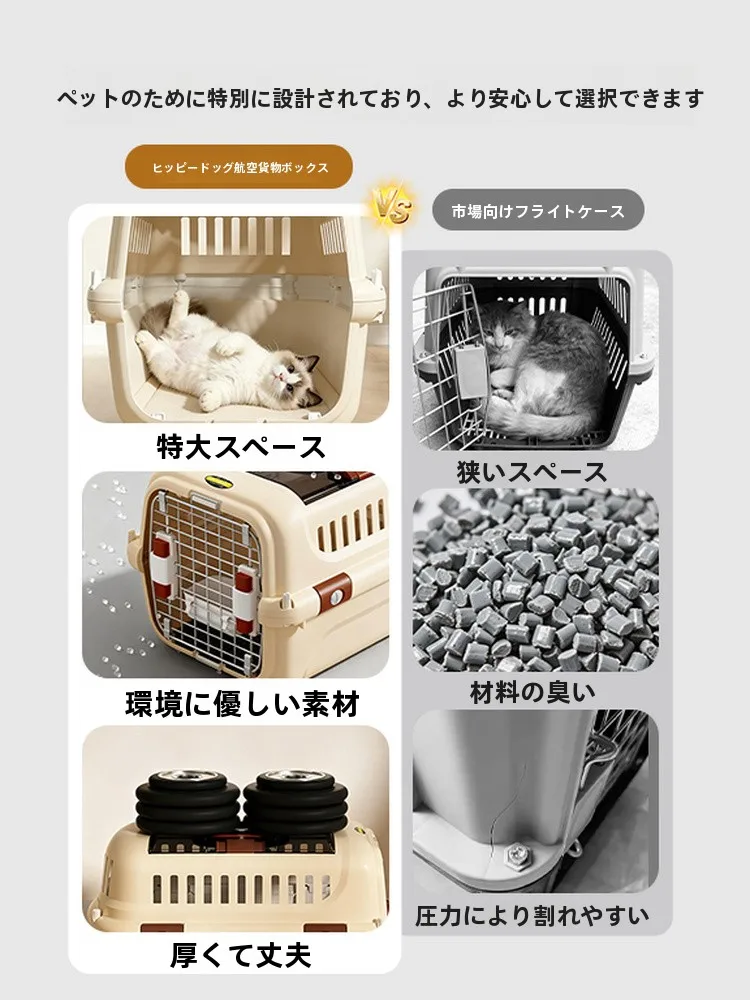 ペットを引っ越すとき、どんなキャリーケースが安心か？