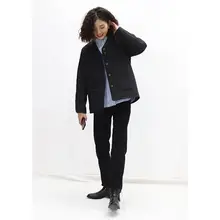 菱形キルティングジャケット【ゆったりシルエット・中性・短丈】