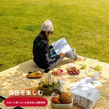 厚手折りたたみ式アウトドアピクニックマット【防湿・春のハイキング・キャンプ用】