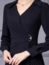 おしゃれな秋用長袖ワンピース【上品なフィット感・スリムシルエット】