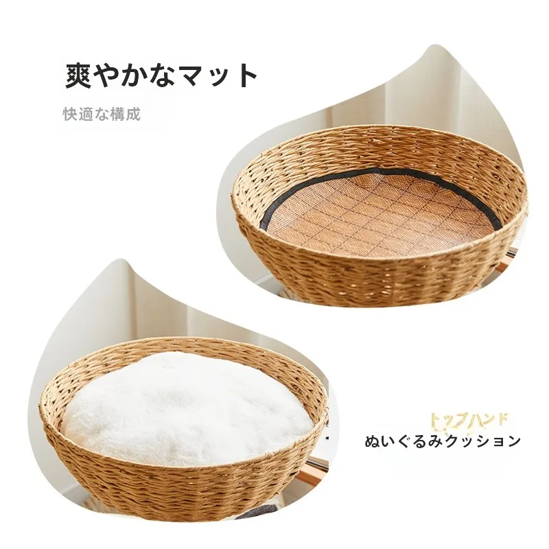 キャットタワー diyで安全な遊び環境を実現する：安定した葦製三段式猫タワーの実用性と設計原理