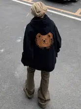 黒のフード付きスウェットシャツ【加厚・冬用・ゆったりタイプ】