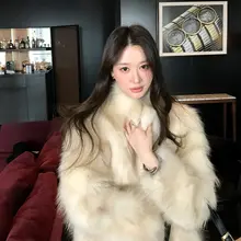 極上の柔らかさ！貉子毛エコファーコート【フワフワ・冬用・高級感】