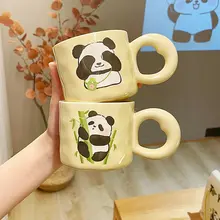 パンダデザインの陶器マグカップ【ギフトボックス入り・実用的】