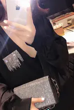 華やかなデザインの流れるフリンジブローチ【クリスタル装飾・ファッションアイテム】