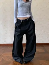 美式復古ストライププリーツバトルパンツ【クリーンフィット・したシルエット】