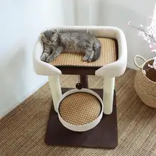 大型キャットタワー【床置き・猫ハウス・登り棒付き】