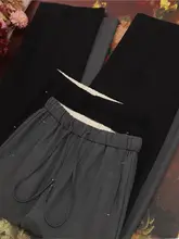 高級感のある通勤用バナナパンツ【フィット・ウエストゴム・ワイドレッグ】（セットアップ対応）