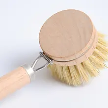 oakliving 天然ジュート製鍋ブラシ【交換可能なヘッド・キッチン用・非粘着】