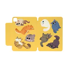 かわいい猫デザインのiPad磁気吸着ケース【Apple iPad Pro対応・分解可能】