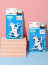穴あけ不要の調整可能なカーテンロッドブラケット【ミニマルデザイン・木製】