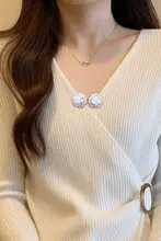 山茶花デザインの隠し固定クリップ【衣服用・胸元ピン・ウエスト調整】